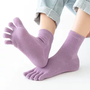 meias de dedo do pé, meias de algodão, meias de dedo