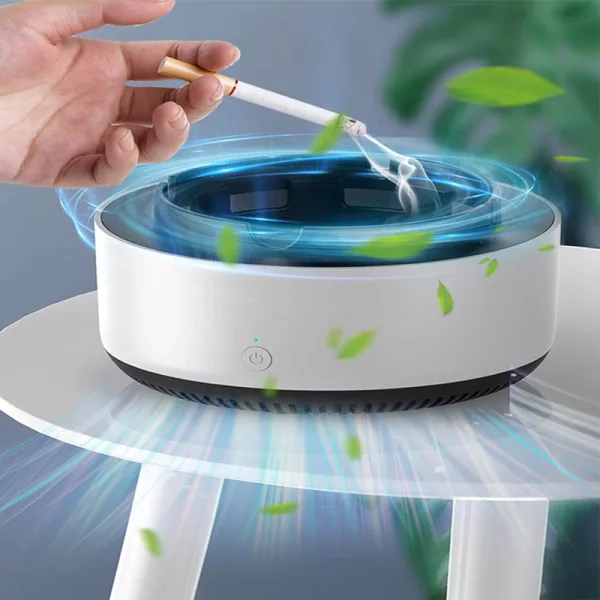 smokeless ashtray, smart ashtray, air purifier ashtray