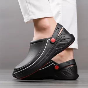 chef shoes, oil-proof shoes, non-slip slippers, kitchen shoes, chef crocs